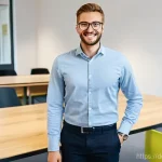 약한 연결의 네트워크 안에서의 위치 - **Prompt for Bureaucracy and New Beginnings in Germany:**
    "A young, diverse adult (18-30 years o...